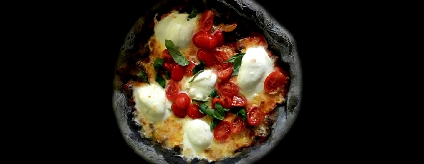 pizza al carbone vegetale