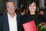 Vincenzo Liguori con la figlia Mary, giornalista de Il Mattino