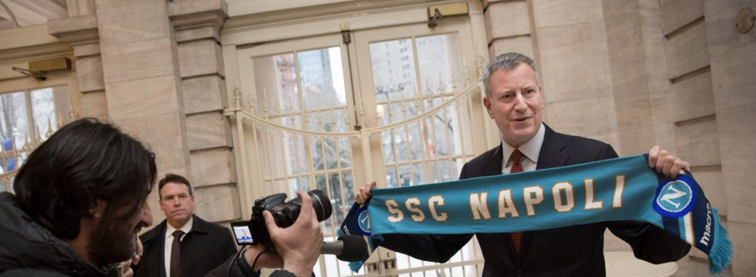 bill de blasio napoli