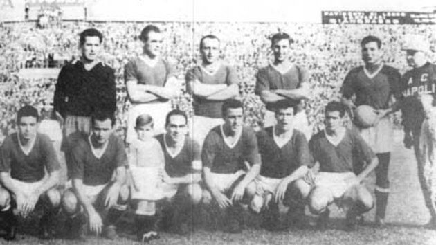 La formazione del Napoli 57-58: Vinicio, Novelli e Di Giacomo sbancarono Torino